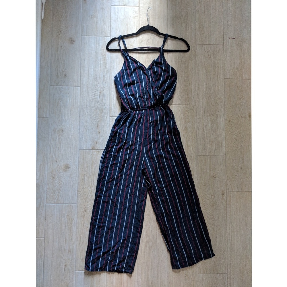 RED, WHITE & BLUE STRIPED HOLLISTER JUMPSUIT